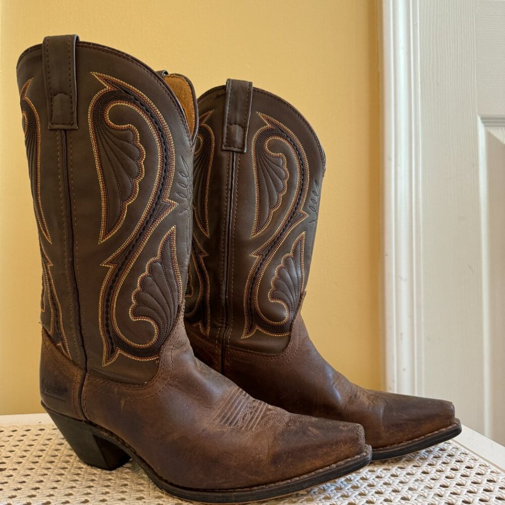Laredo Cowboy Boots - Lea Vamp Fox Brown